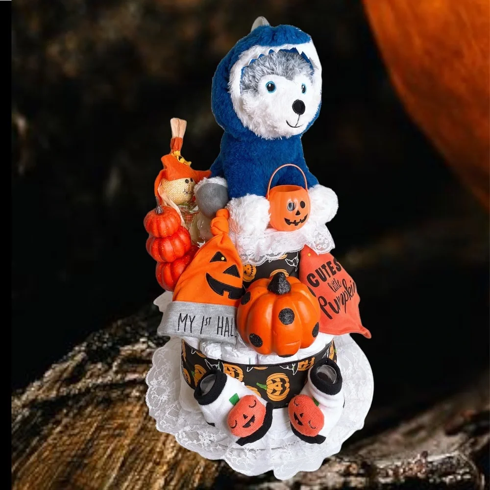 Halloween Diaper Cake